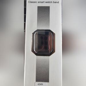 Space Gray Classic Smart Watchband with Faceplate -Various Sizes NIB